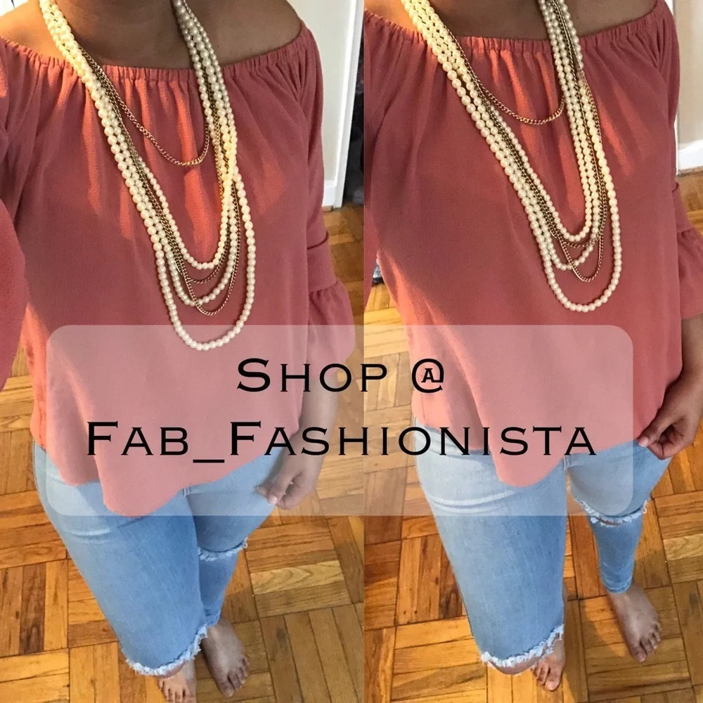 Triple strand Pearl & gold chain necklace